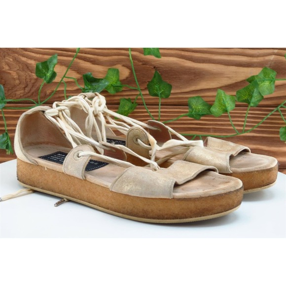 Marc Jacobs Sz 38 M Brown Strappy Leather‎ Women Sandals - Picture 4 of 10